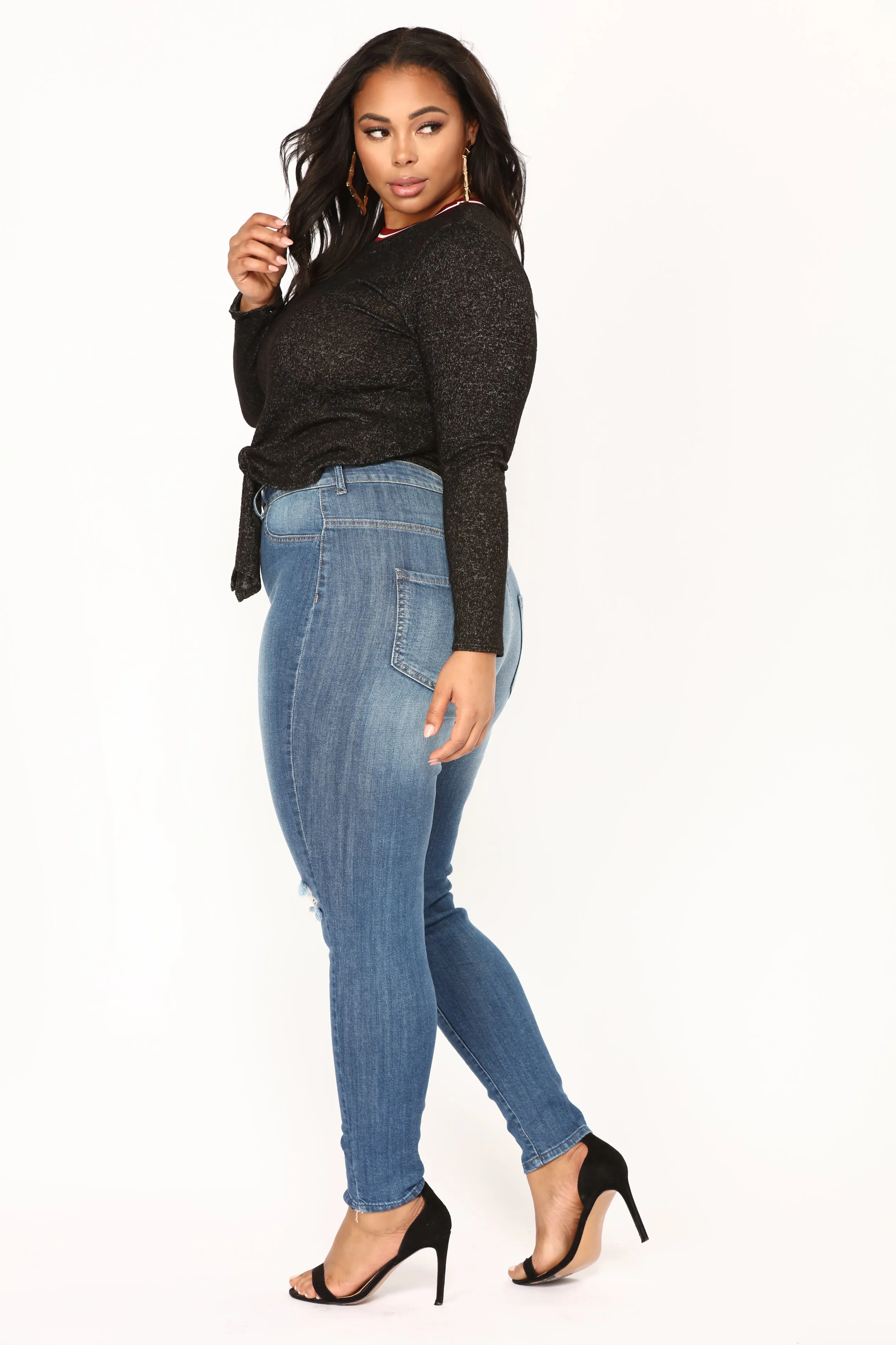 Assisi Skinny Jeans - Medium Blue Wash