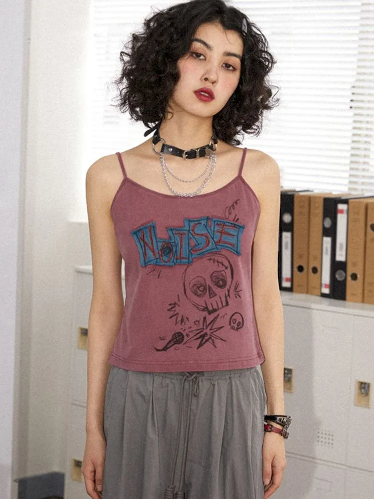 Embroidery Slimming Camisole Tank Top【s0000008835】