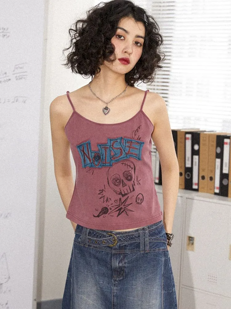 Embroidery Slimming Camisole Tank Top【s0000008835】