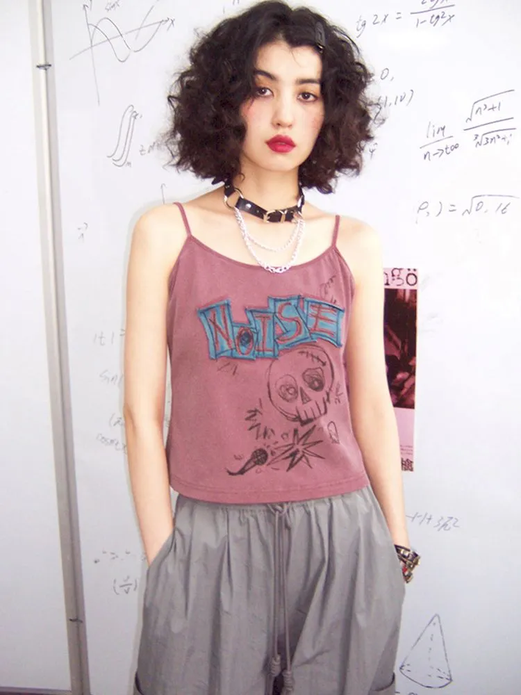 Embroidery Slimming Camisole Tank Top【s0000008835】
