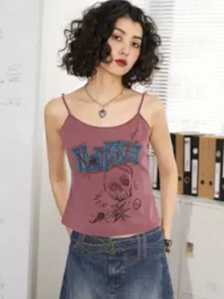 Embroidery Slimming Camisole Tank Top【s0000008835】