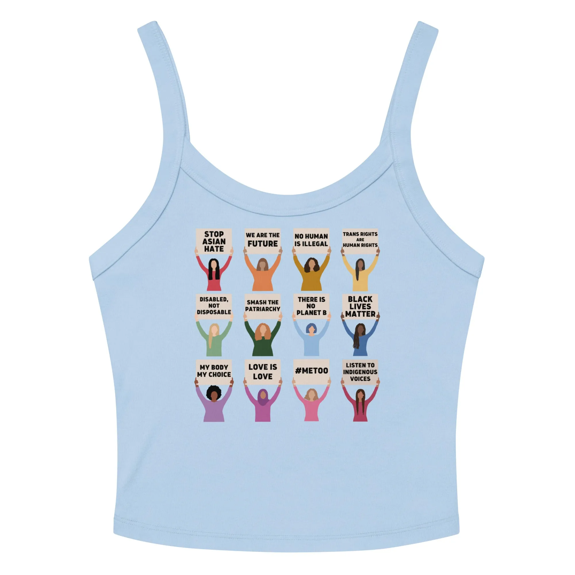 Global Protesting Women Scoop Neck Tank Top