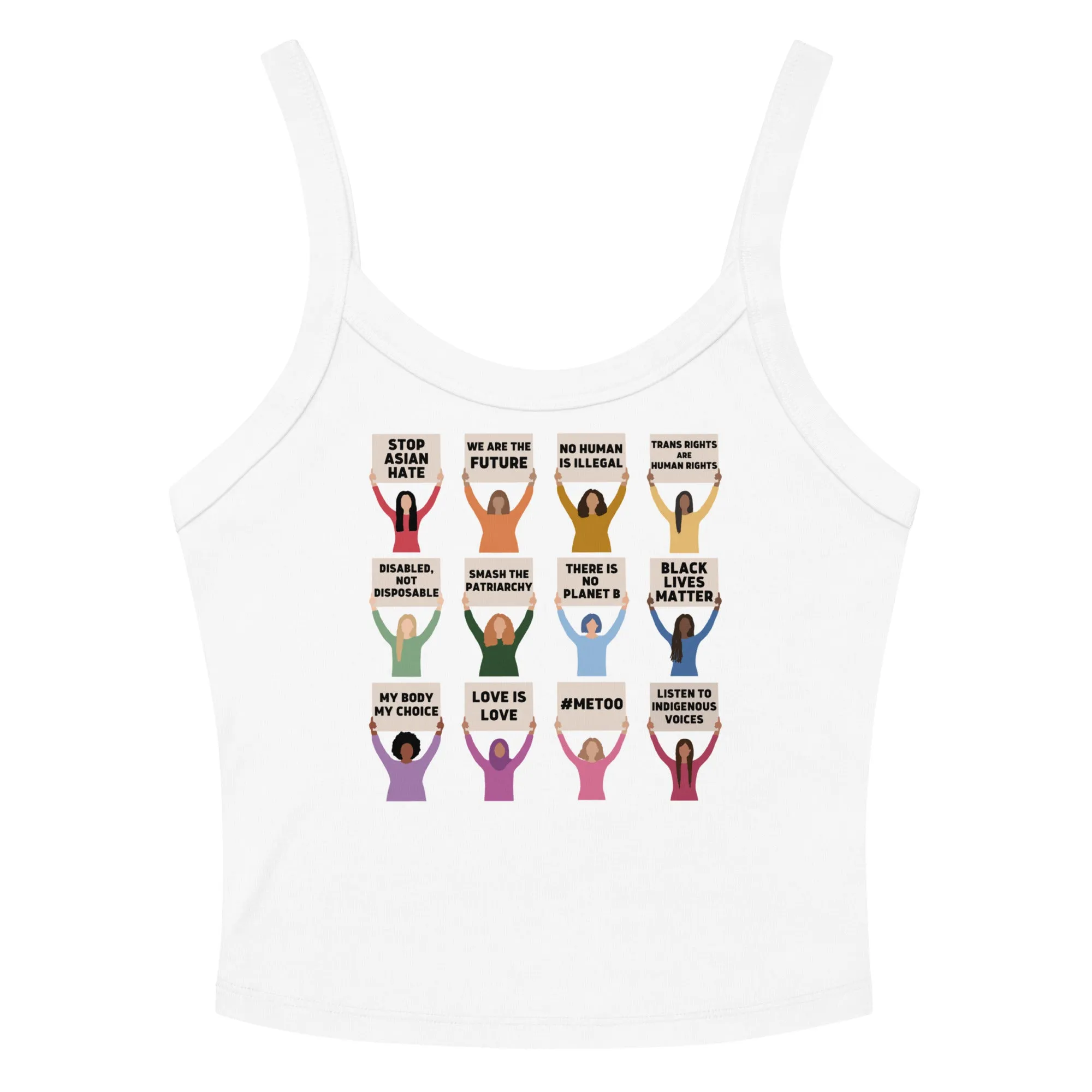 Global Protesting Women Scoop Neck Tank Top