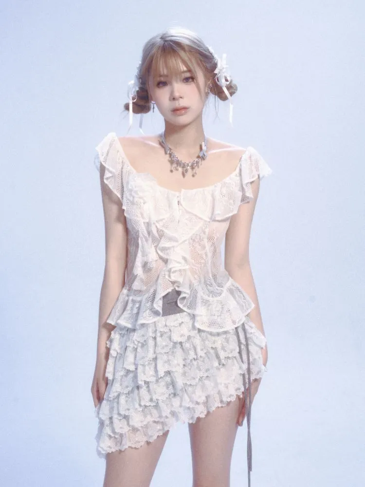 Lace Camisole Tank Top 【s0000007439】