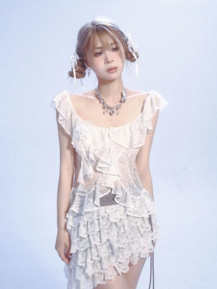 Lace Camisole Tank Top 【s0000007439】