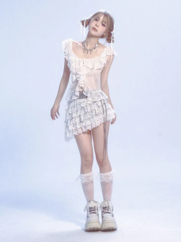 Lace Camisole Tank Top 【s0000007439】