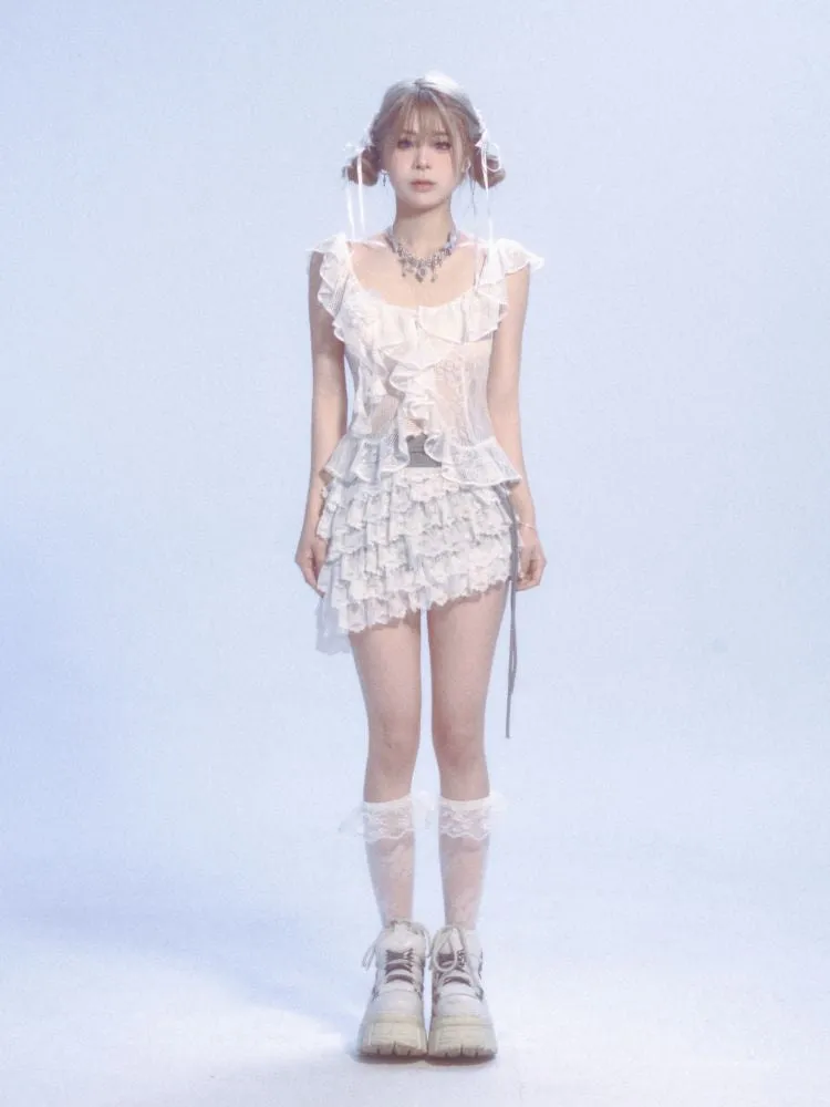 Lace Camisole Tank Top 【s0000007439】