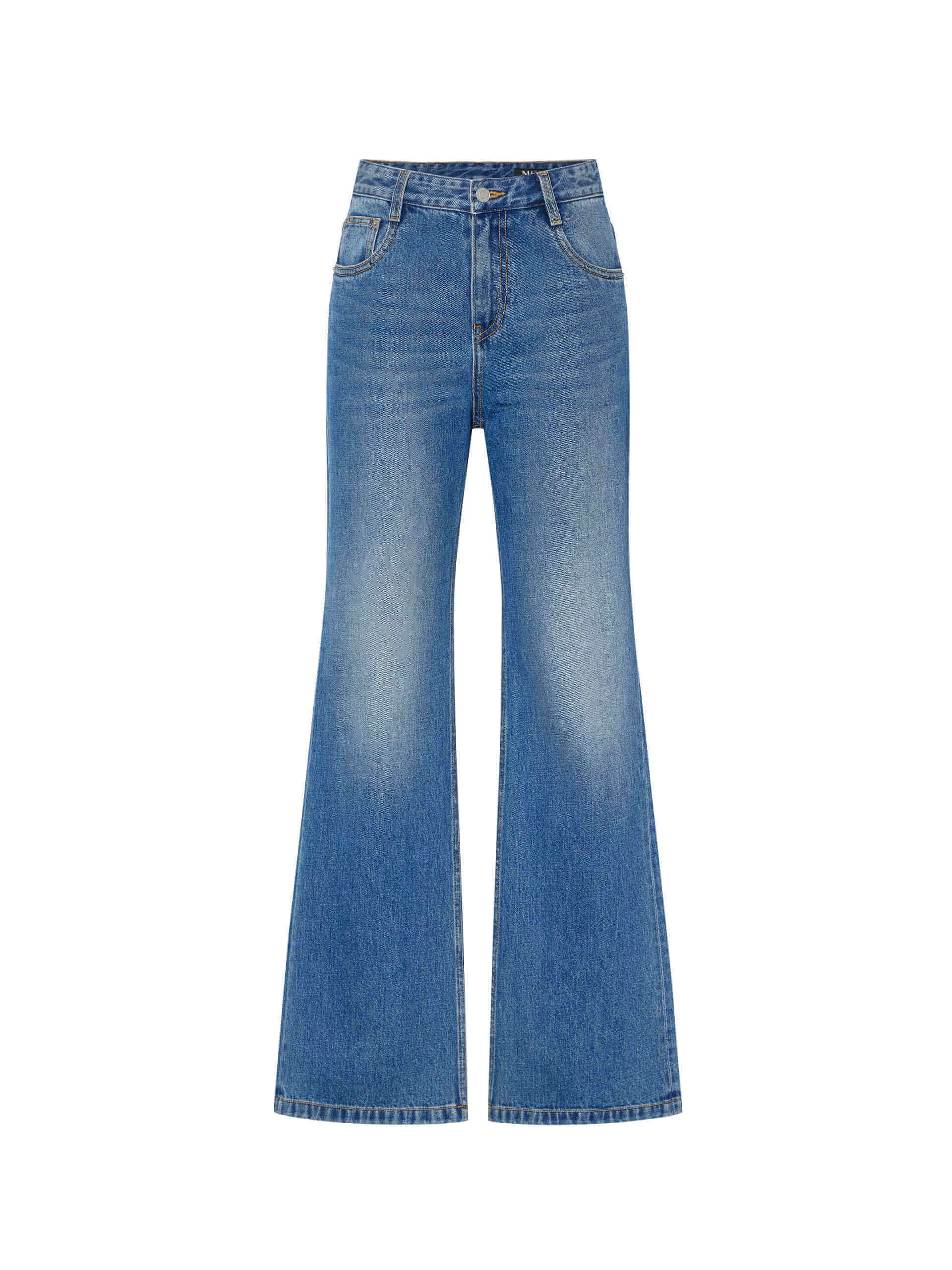 Mid Waist Full Length Jeans