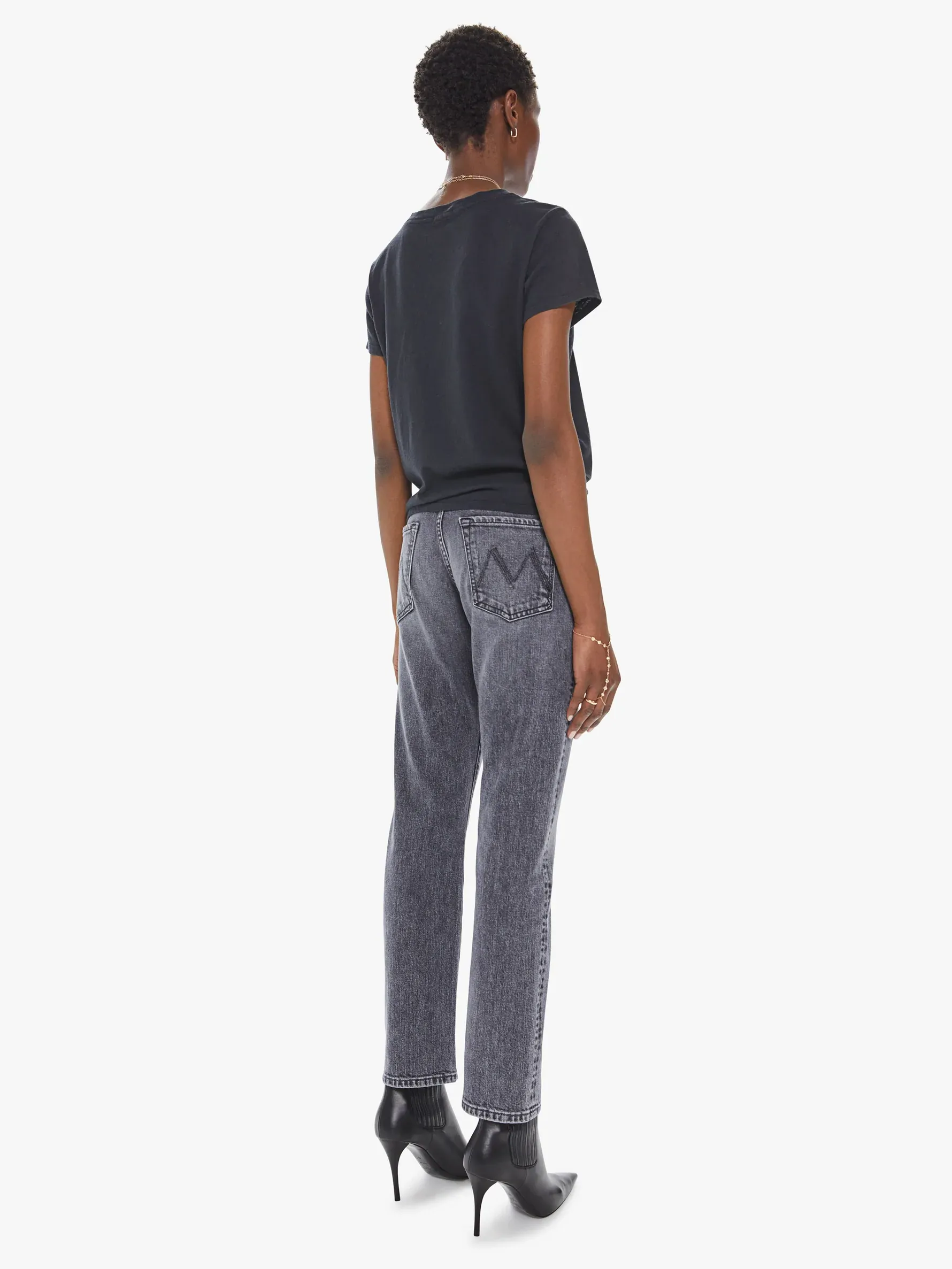 Mother Denim - High Waisted Hiker Hover In Midnights With Molly