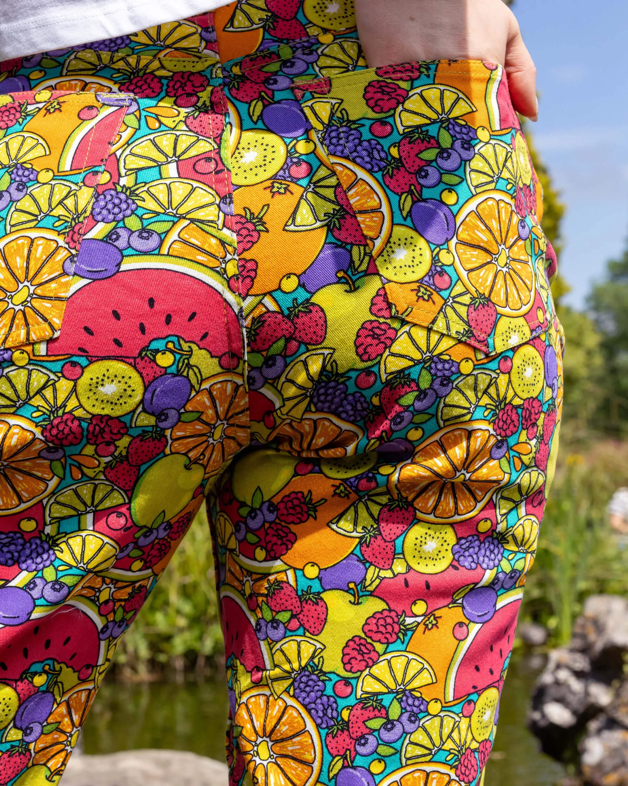 Tutti Frutti Straight Leg High Waisted Jeans