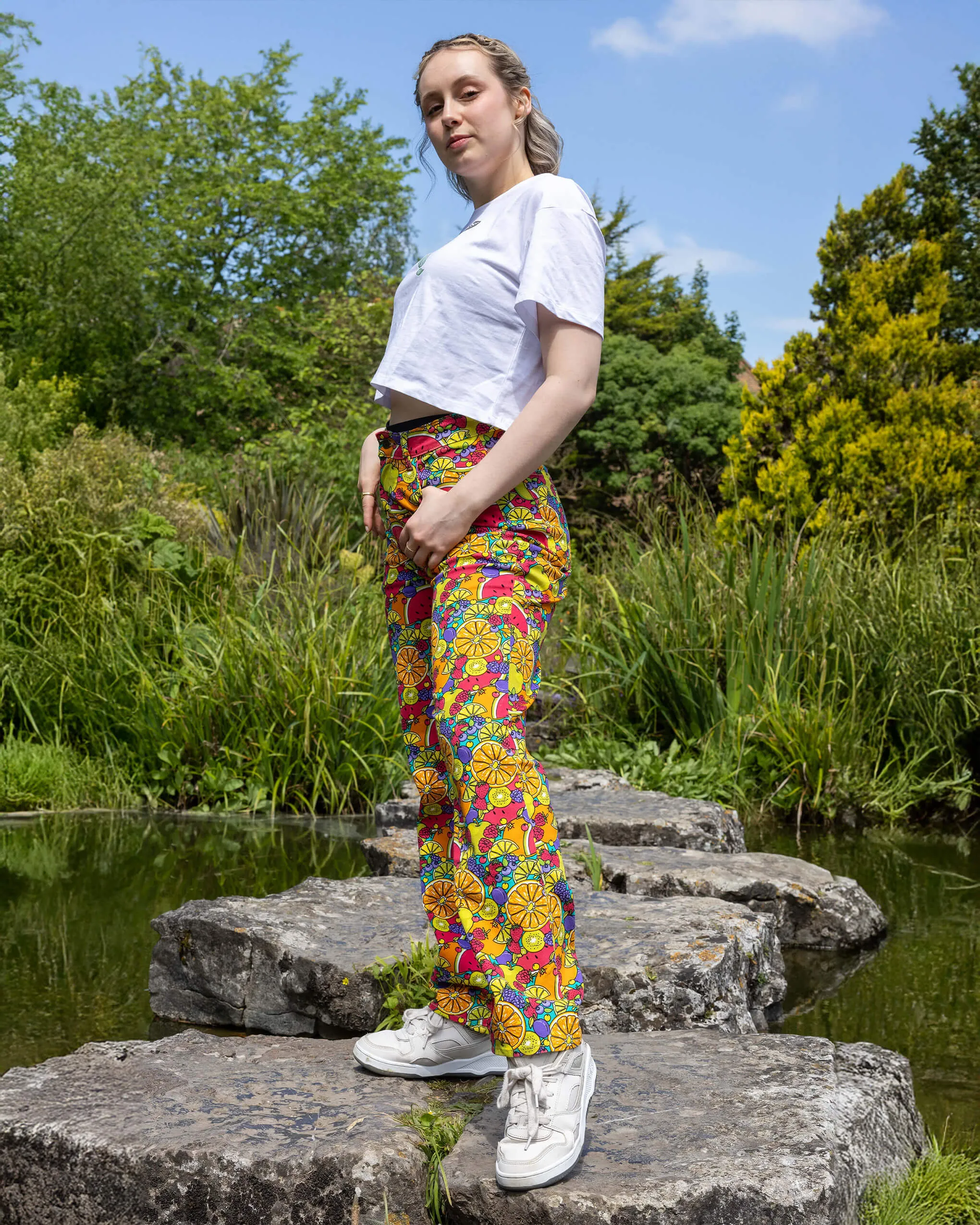 Tutti Frutti Straight Leg High Waisted Jeans