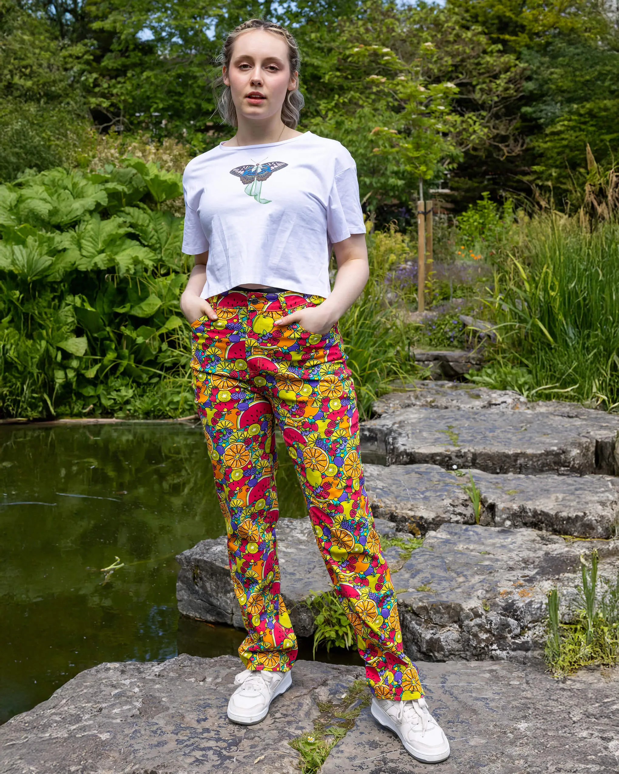 Tutti Frutti Straight Leg High Waisted Jeans